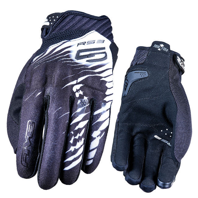 FIVE RS3 EVO Skull Road Gloves Black/White