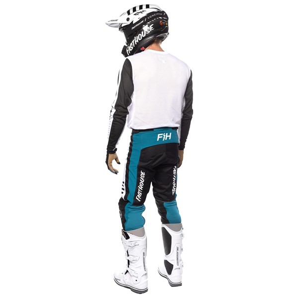Fasthouse Grindhouse Mod Motocross Pants White/Black/Marine