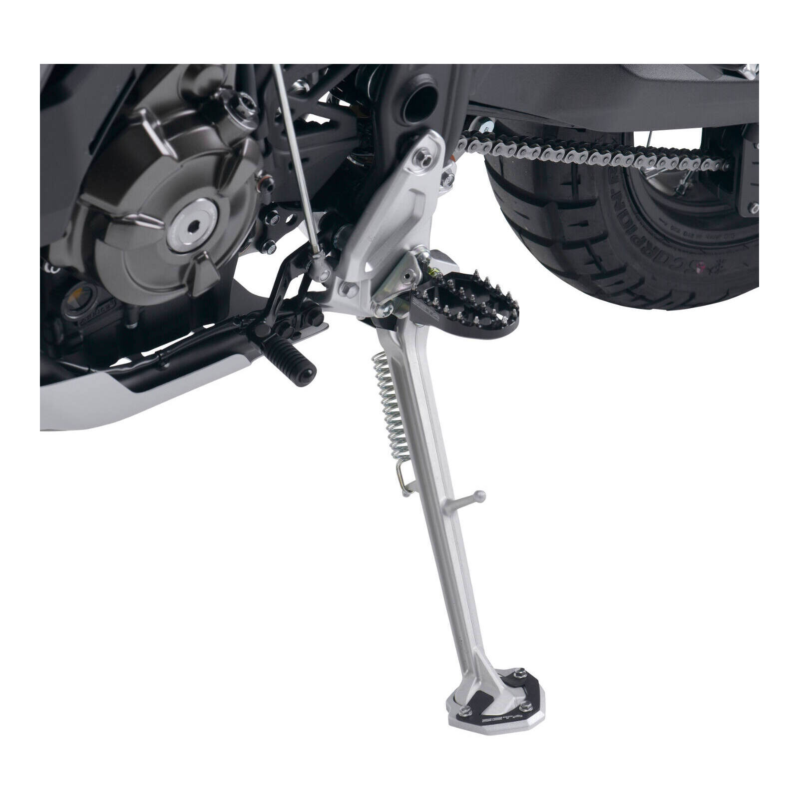 Zeta Side Stand Extender Black/Silver Yamaha Tenere 700 '20- - Image 4