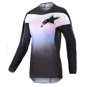 Alpinestars Stella Fluid Motocross Jersey Ladies Black/Frozen Purple - Image 1