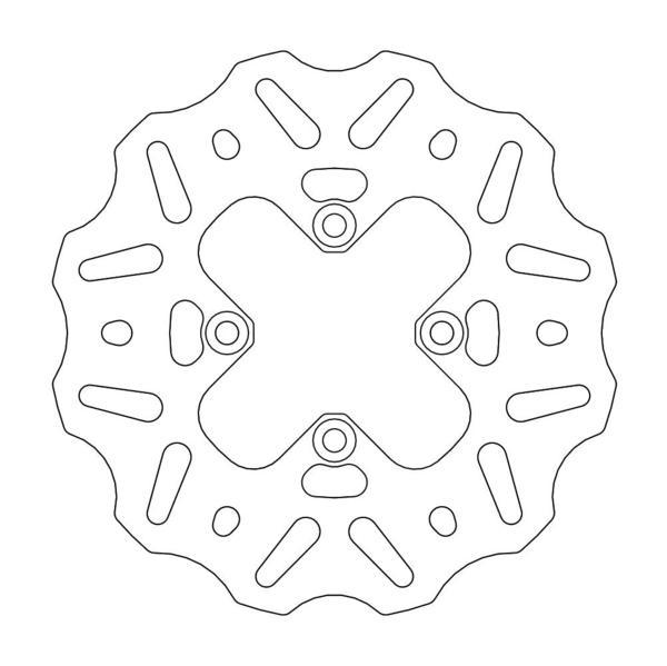 BRAKE DISC MOTO MASTER NITRO REAR HUSQVARNA TC65 17-20 KTM 65SX 00-20