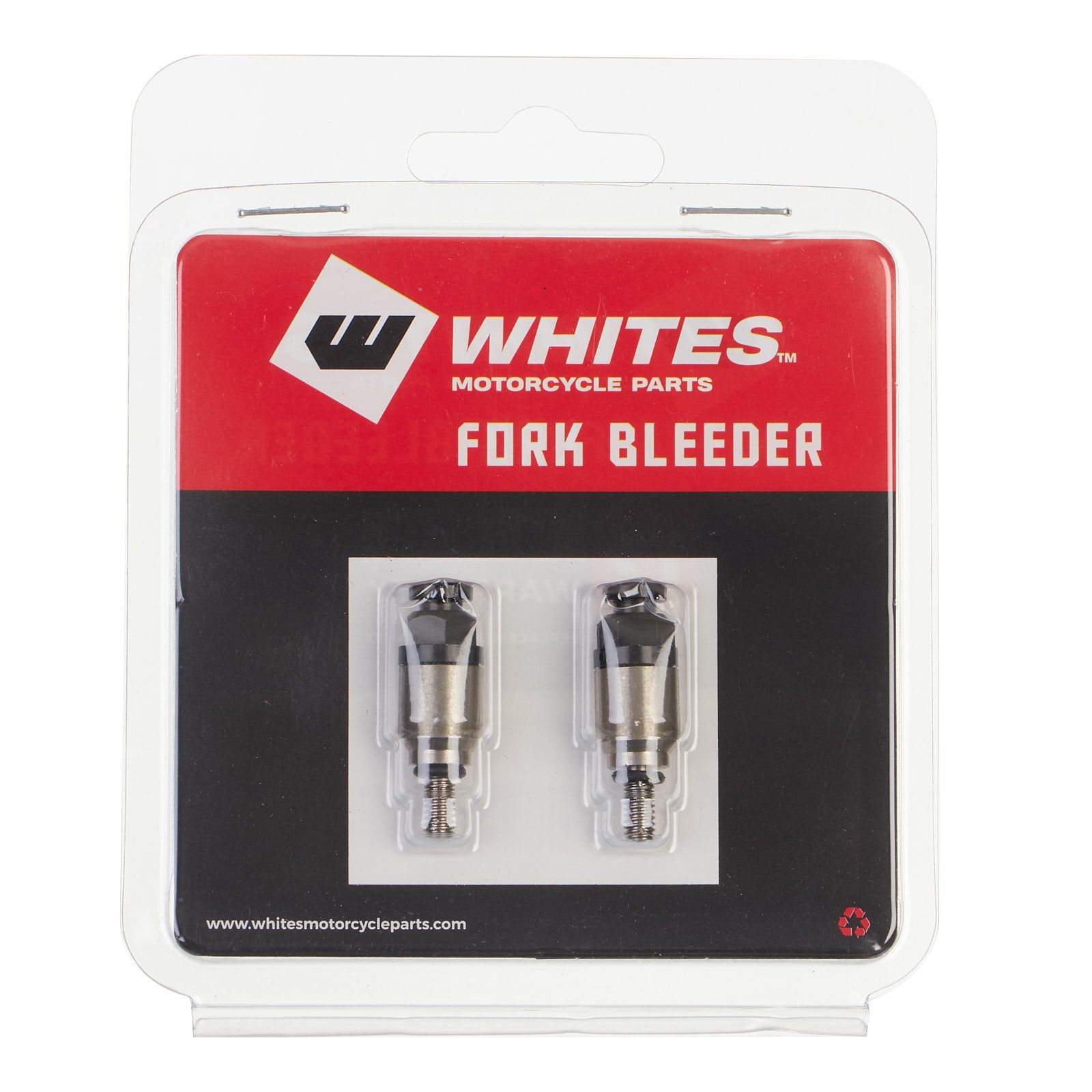WHITES FORK BLEEDER VALVES - PAIR M4 x 0.7 BLK - Image 2