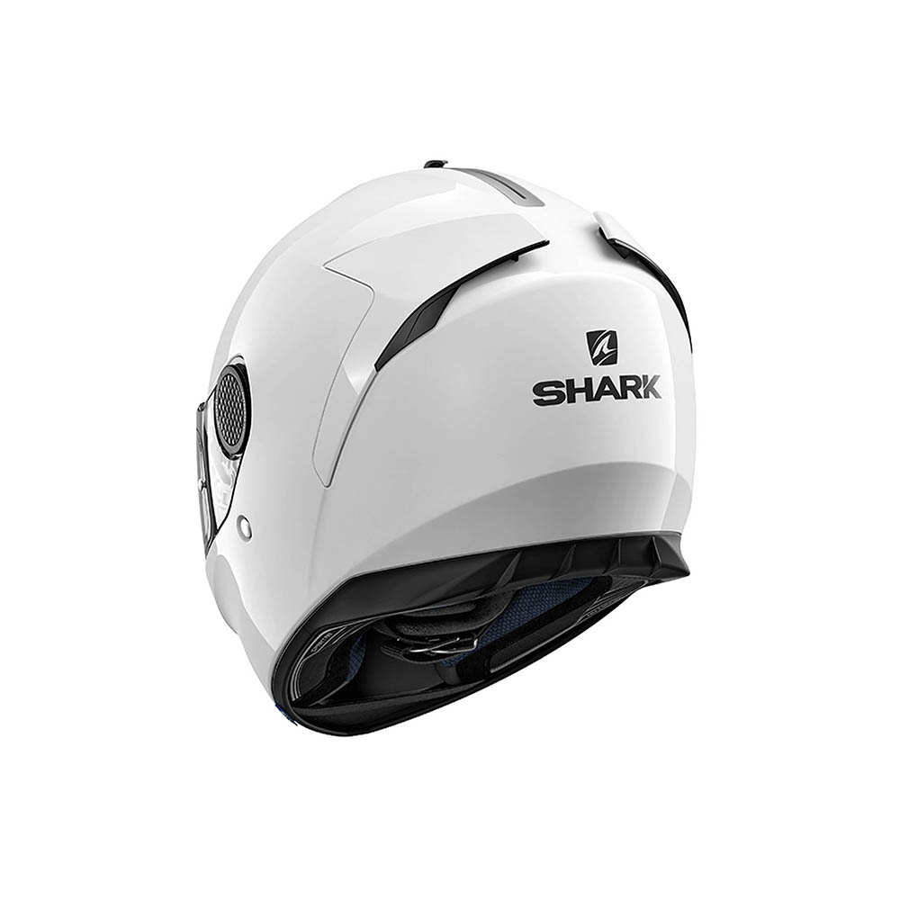 Shark Spartan Blank Road Helmet White