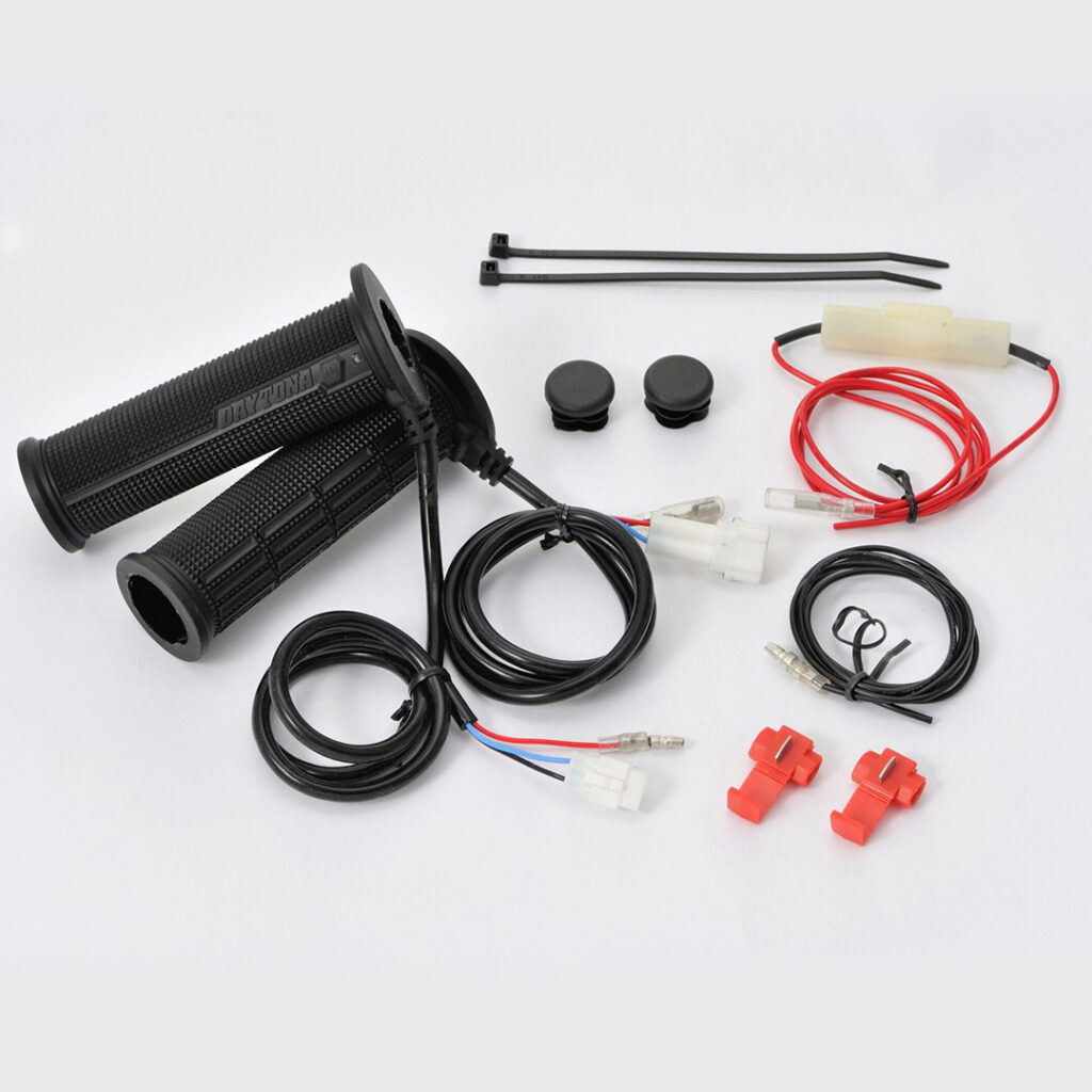 Daytona 4 level heated grip 7/8" 22.2 mm road open end grip