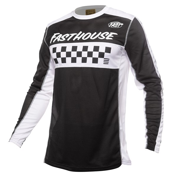 Fasthouse Grindhouse Waypoint Motocross Jersey Black/White