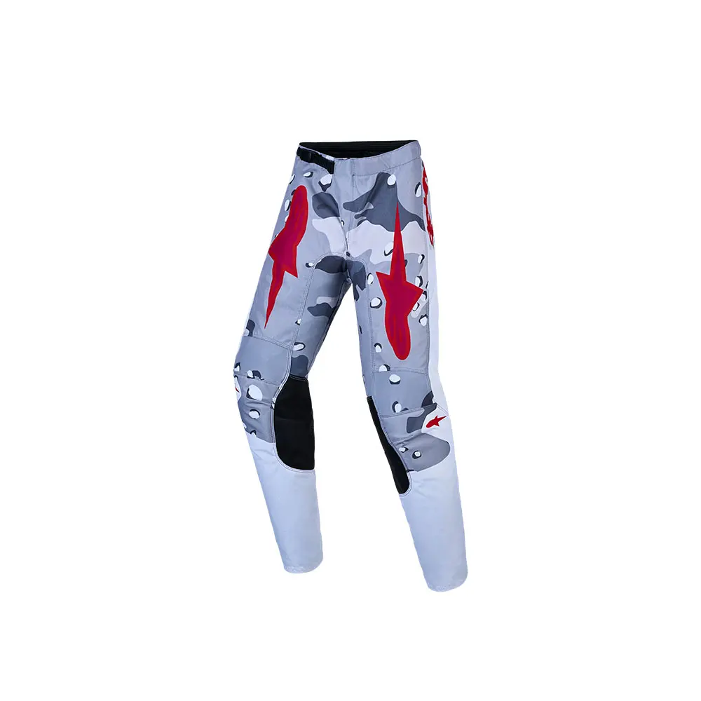 Youth Fluid Lone Pants Gray Camo/White/Fire Red 28