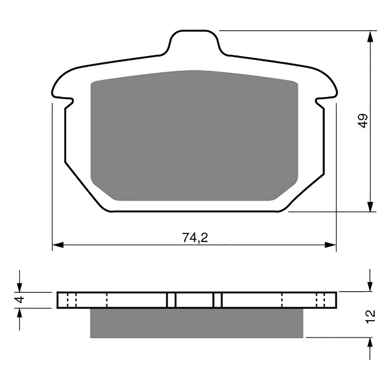BRAKE PADS GOLDFREN SINTERED SPORTS GF058 - S3 ( PH73 ) - Image 1