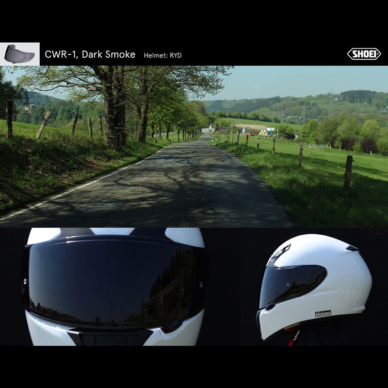 VISOR SHOEI NXR / RYD / X-SPIRIT3 CWR-F DARK SMOKE FLAT