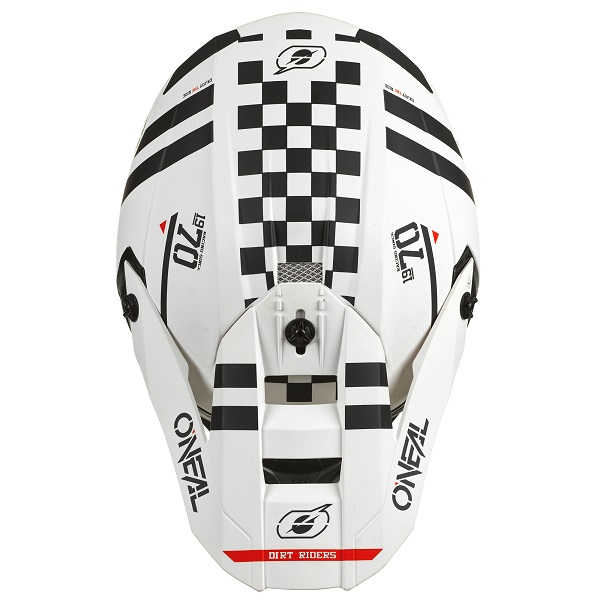 Oneal 5 Series Squadron White/Black Motocross Helmet
