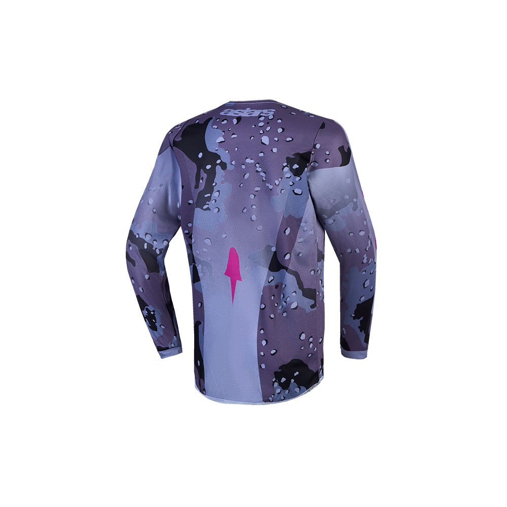 Youth Fluid Lone Jersey Gray Camo/Purple XL - Image 2