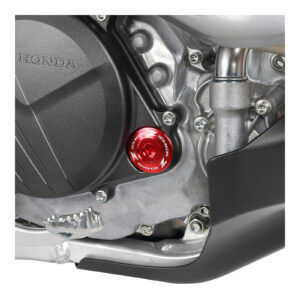 Zeta Engine Plugs - Honda CRF250R ('10–'17), CRF450R/X, CRF150R - Red - Image 6