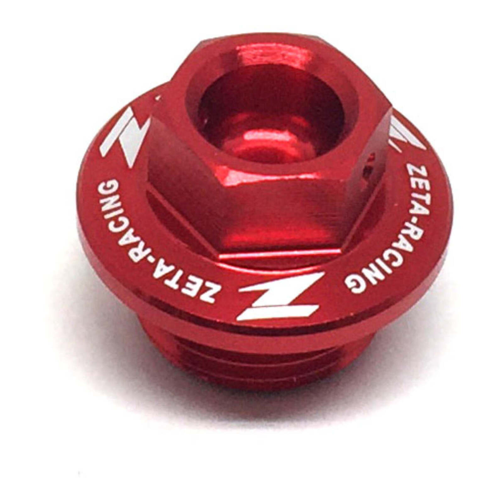 Zeta Oil Filler Plug Kawasaki KX250 '05-07, KX250/F, 450/F '04- Red - Image 1