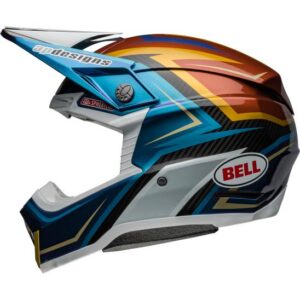 Bell Moto-10 Spherical Tomac Replica 24 Motocross Helmet White/Gold - Image 2