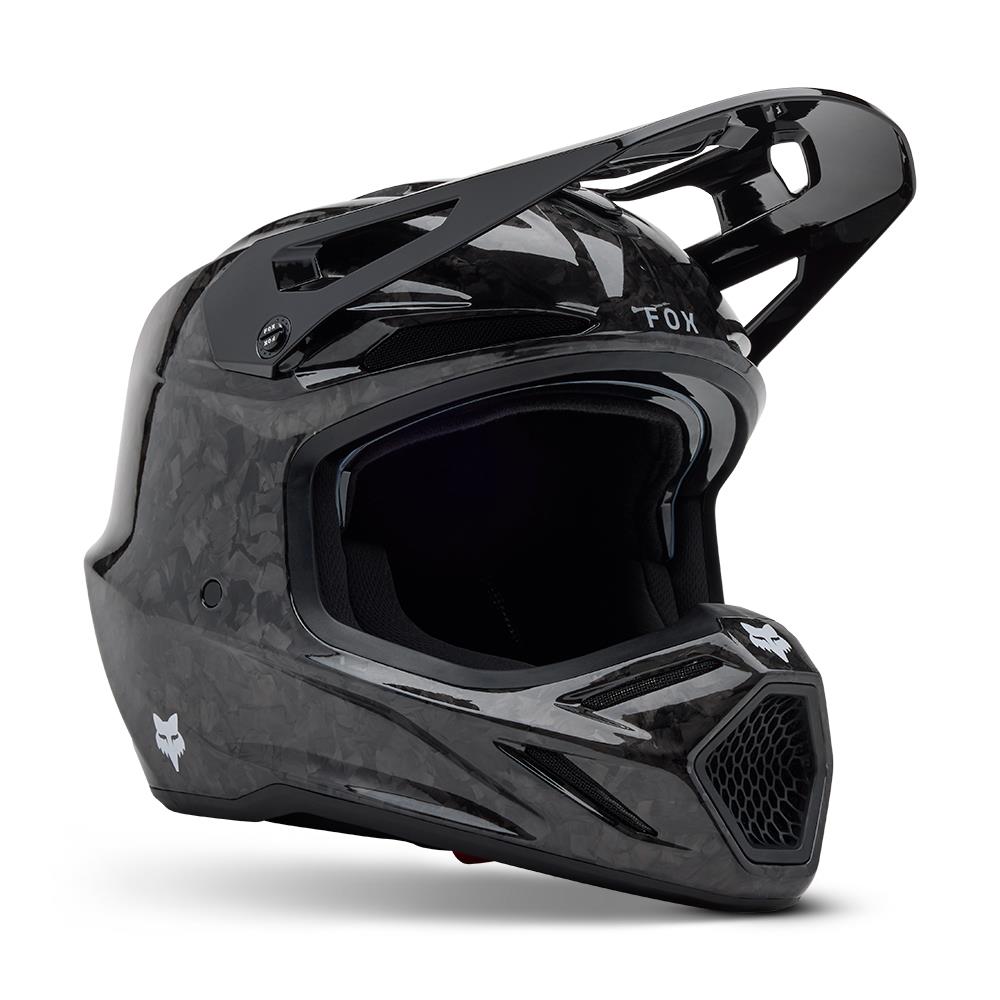 Fox V3 RS Carbon Motocross Helmet Black