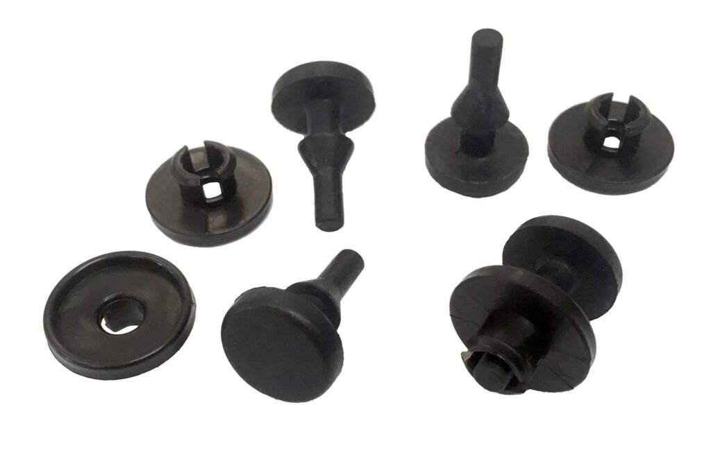 M9/SRA PLATE RUBBERS (4 PCE). FLAT TOP DIAM. 17mm