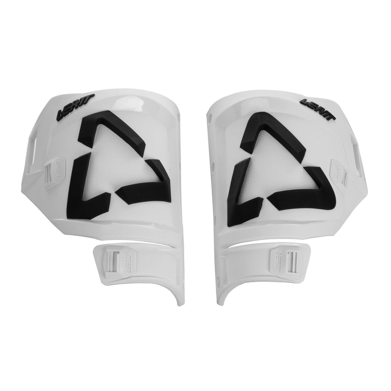 LEATT BOOT SHIN PLATE KIT 5.5 WHT/BLK PAIR US10/11 - Image 1