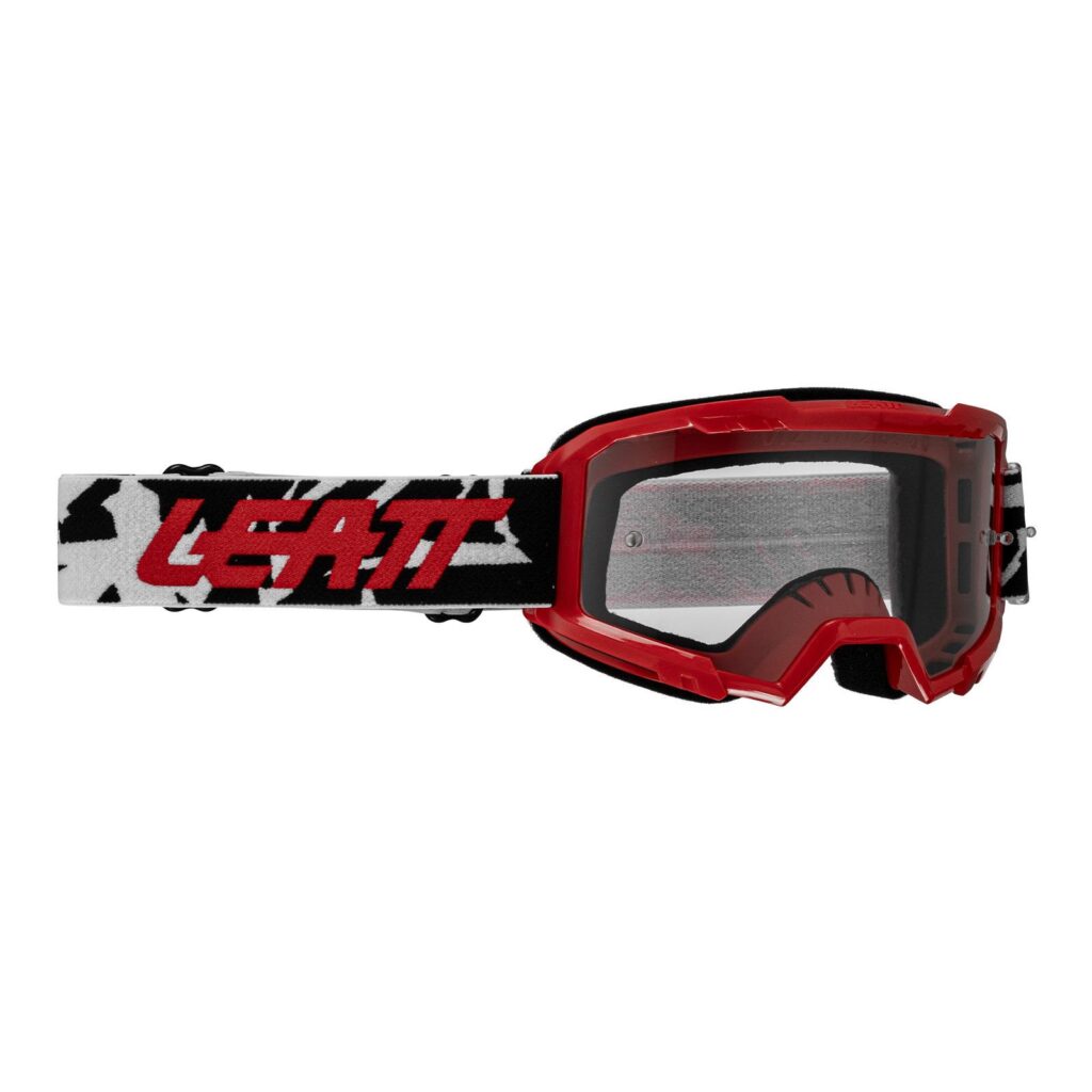 Leatt 2.5 Vizion Motocross Goggles (Small) Red Clear 90 VLT