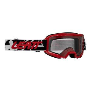 Leatt 2.5 Vizion Motocross Goggles (Small) Red Clear 90 VLT - Image 1