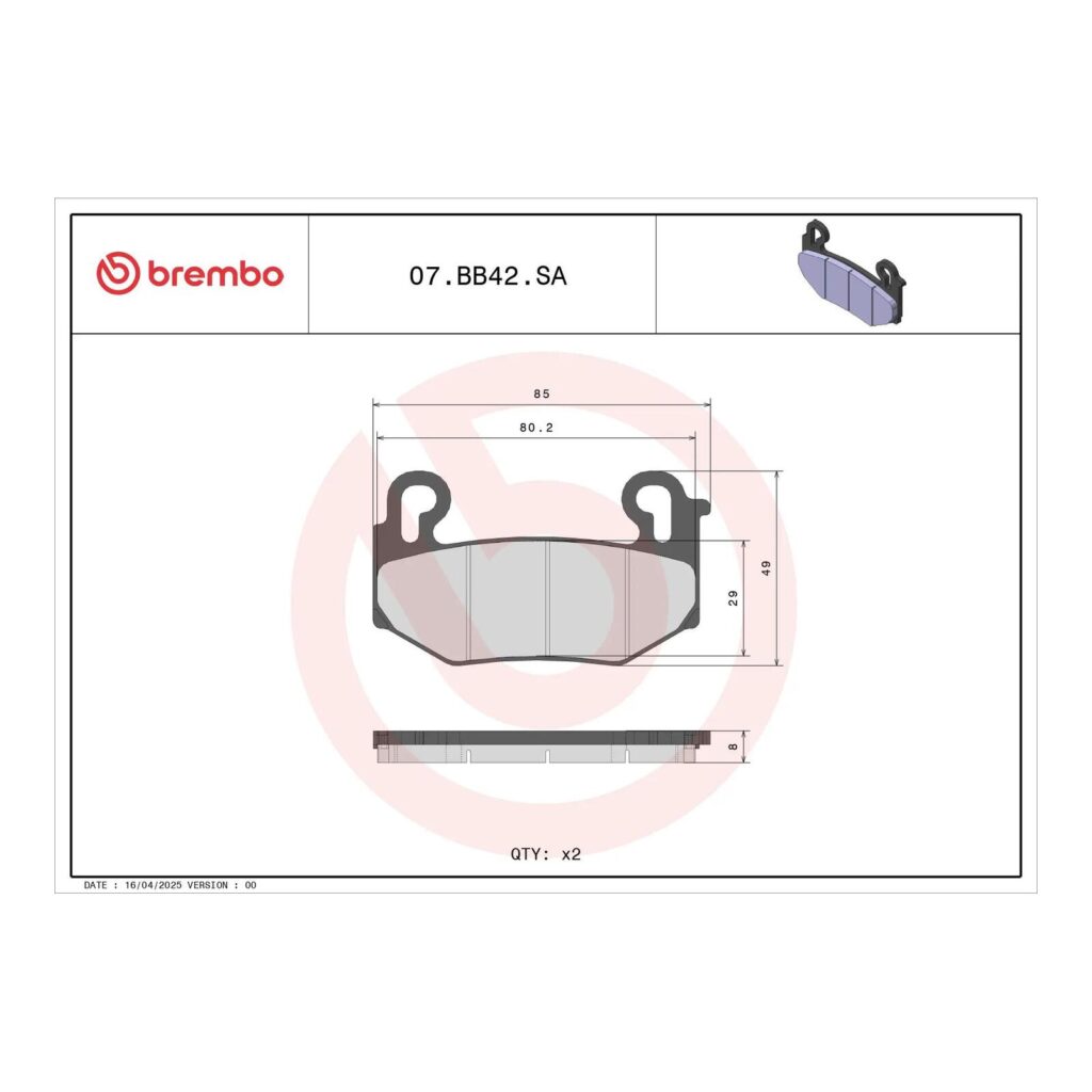 Brembo Brake Pad - Sintered Front