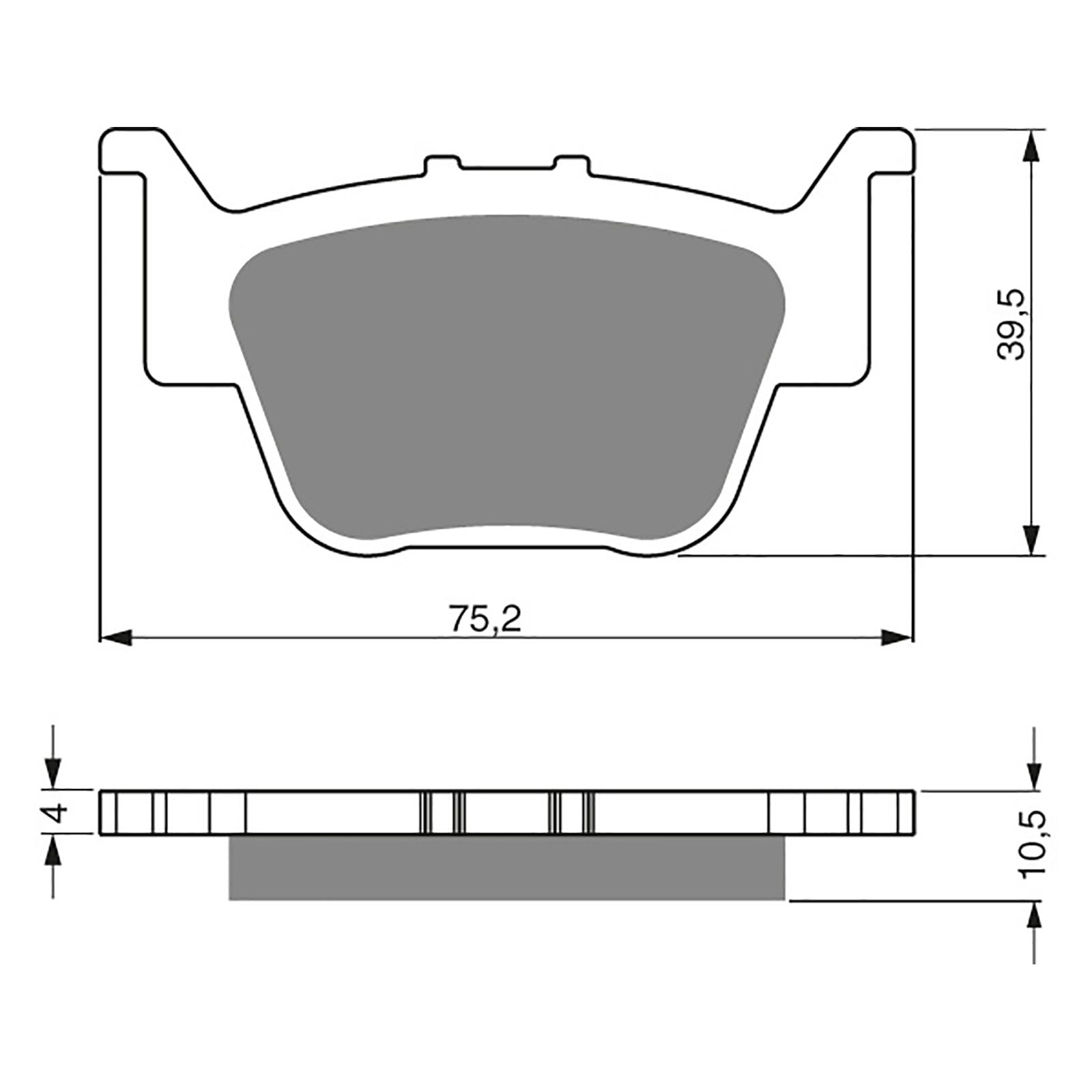 BRAKE PADS GOLDFREN OFFROAD RACING GF243 - K5 ( PR330 ) - Image 1