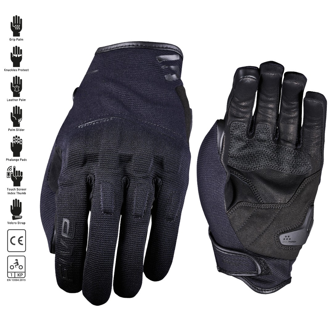 FIVE RS4 EVO  Road Gloves Black - Image 3