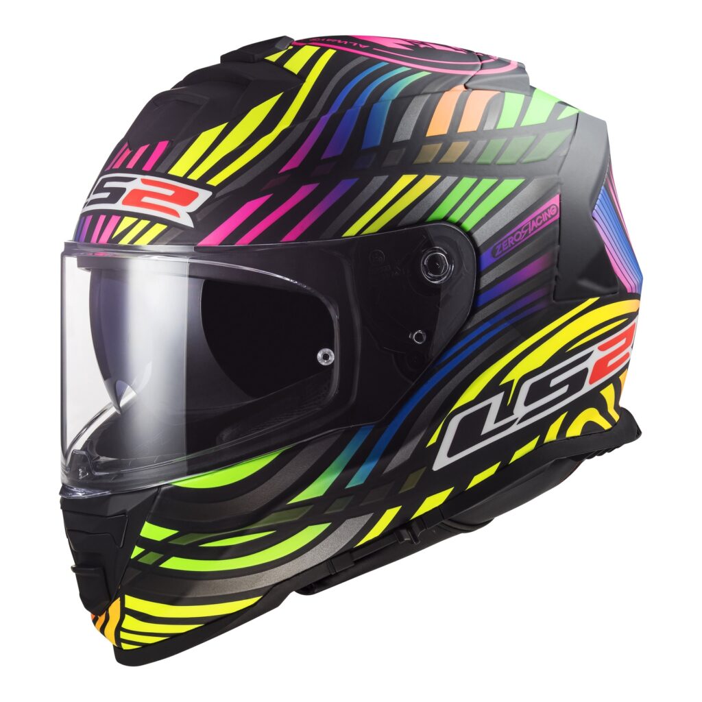 LS2 FF800 Storm 2 Power Road Helmet Matte Black / Rainbow