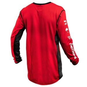 Fasthouse Youth Grindhouse Subside Motocross Jersey Red - Image 2