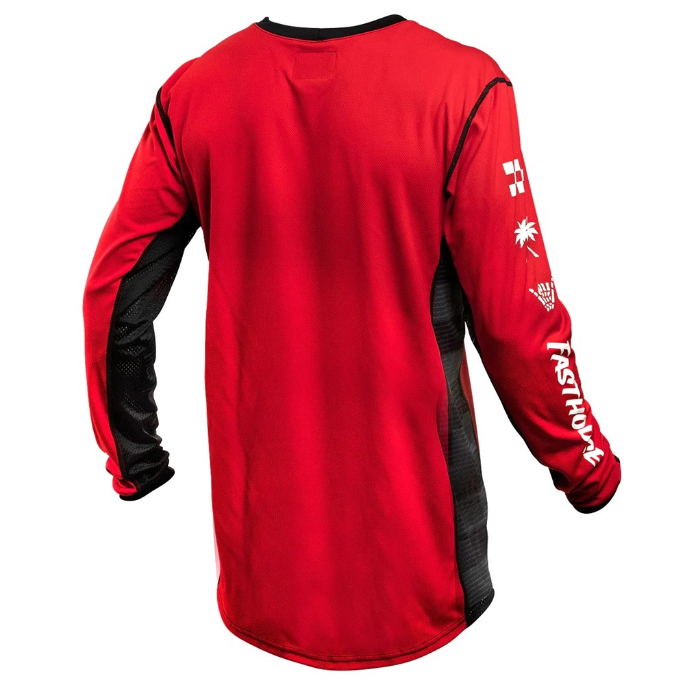Fasthouse Youth Grindhouse Subside Motocross Jersey Red