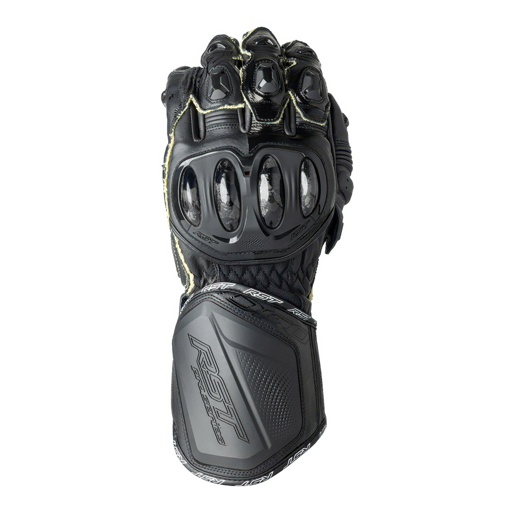 RST GP D3O Leather Race Gloves BLack