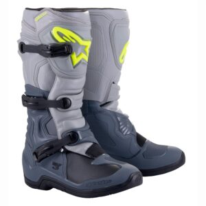 Alpinestars Tech-3 Motocross Boots Dark Gray/Light Gray/Black - Image 1