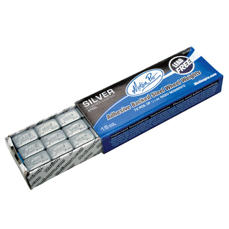 MOTION PRO WHEEL WEIGHTS SIL 1/4oz. (90oz. BOX) - STEEL