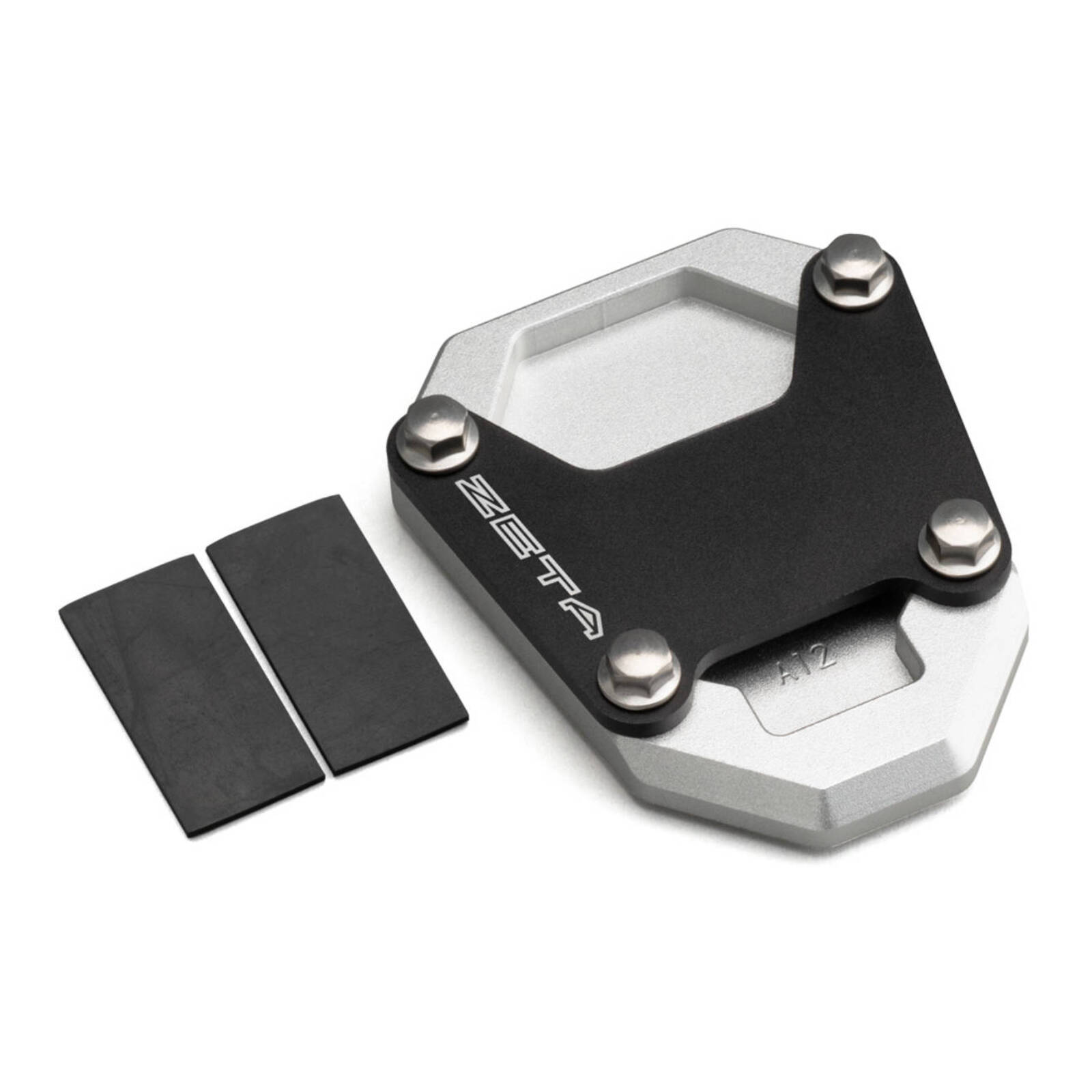 Zeta Side Stand Extender Black/Silver Honda CRF1100L '20- - Image 1