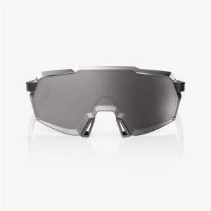 100% Korbin Gloss Black Chrome Sunglasses HiPER Silver Mirror Lens - Image 2