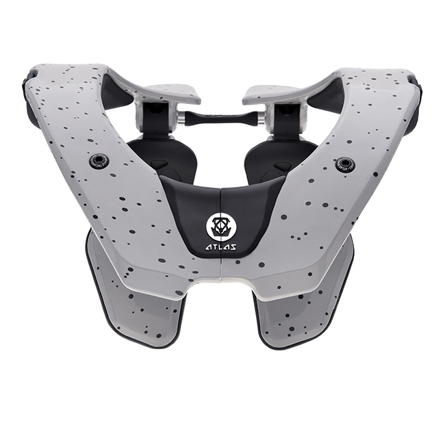 *L Air Neck brace Grey Speck Blk/Gry Atlas (104+cm chest) [AC]