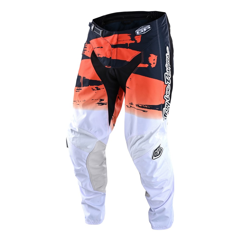 Troy Lee (22) GP Brushed Motocross Pants Youth Navy/Orange
