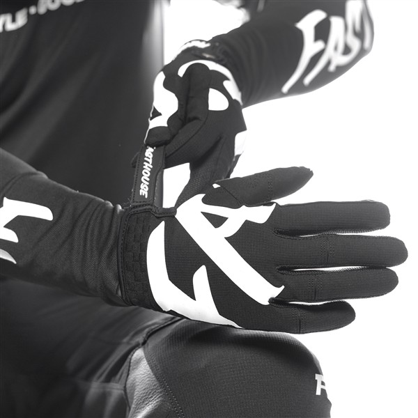Fasthouse Elrod Torque Motocross Gloves Black