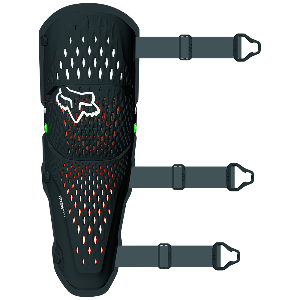 Fox Titan Pro D3O Black Knee Guards