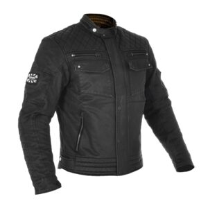 Road Jacket Oxford Hardy Wax Black - Image 1