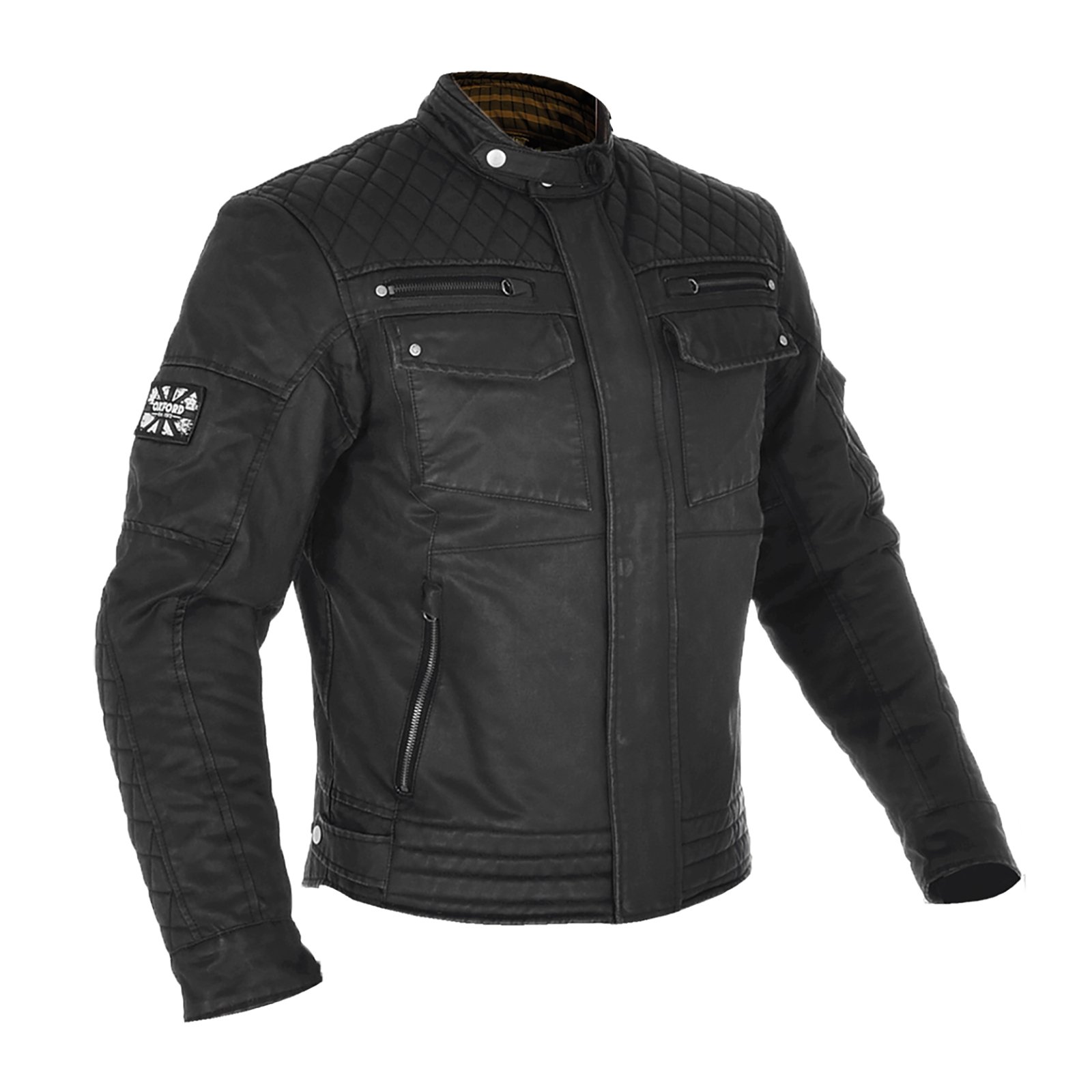 Road Jacket Oxford Hardy Wax Black - Image 1