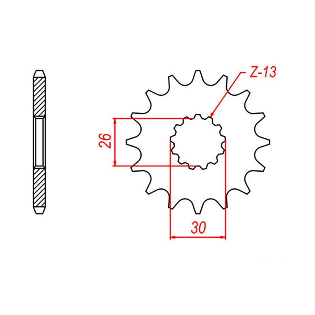 SPKT FRONT OE STEEL 1180 18T #530