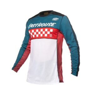 Fasthouse Youth Grindhouse Waypoint Motocross Jersey Marine/White - Image 1