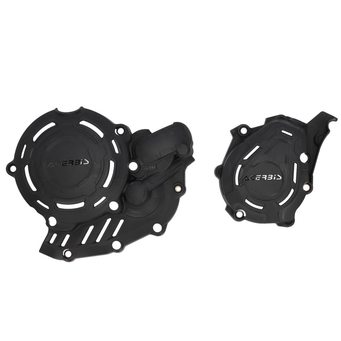 !Acerbis X-power Engine Case Cover Kit Black 450SXF 2023 [] - Image 1