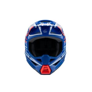 Alpinestars S-M3 Youth Motocross Helmet Wurx Blue/Red/White/Black Gloss - Image 3