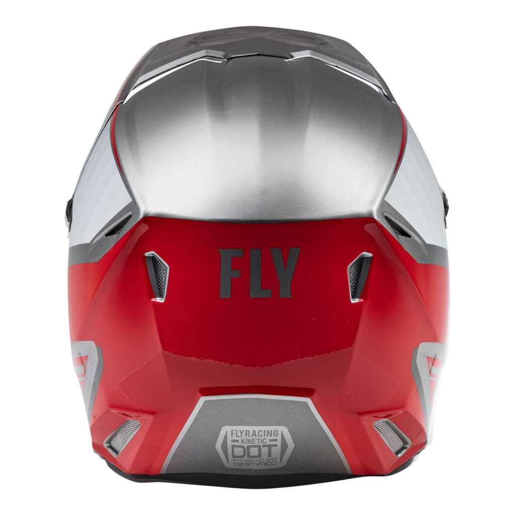 Fly Kinetic Drift Motocross Helmet Charcoal/Grey/Red
