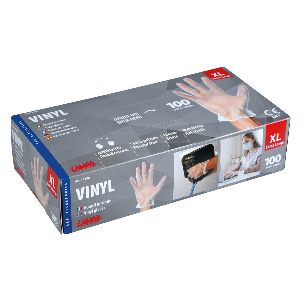 LAMPA VINYL GLOVES 100 PCS