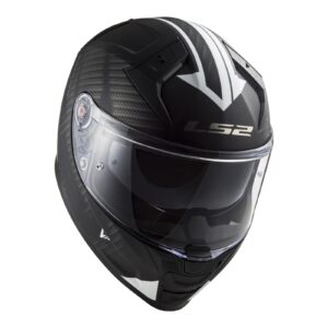LS2 FF811 Vector II Splitter Road Helmet Matte Black / White - Image 3