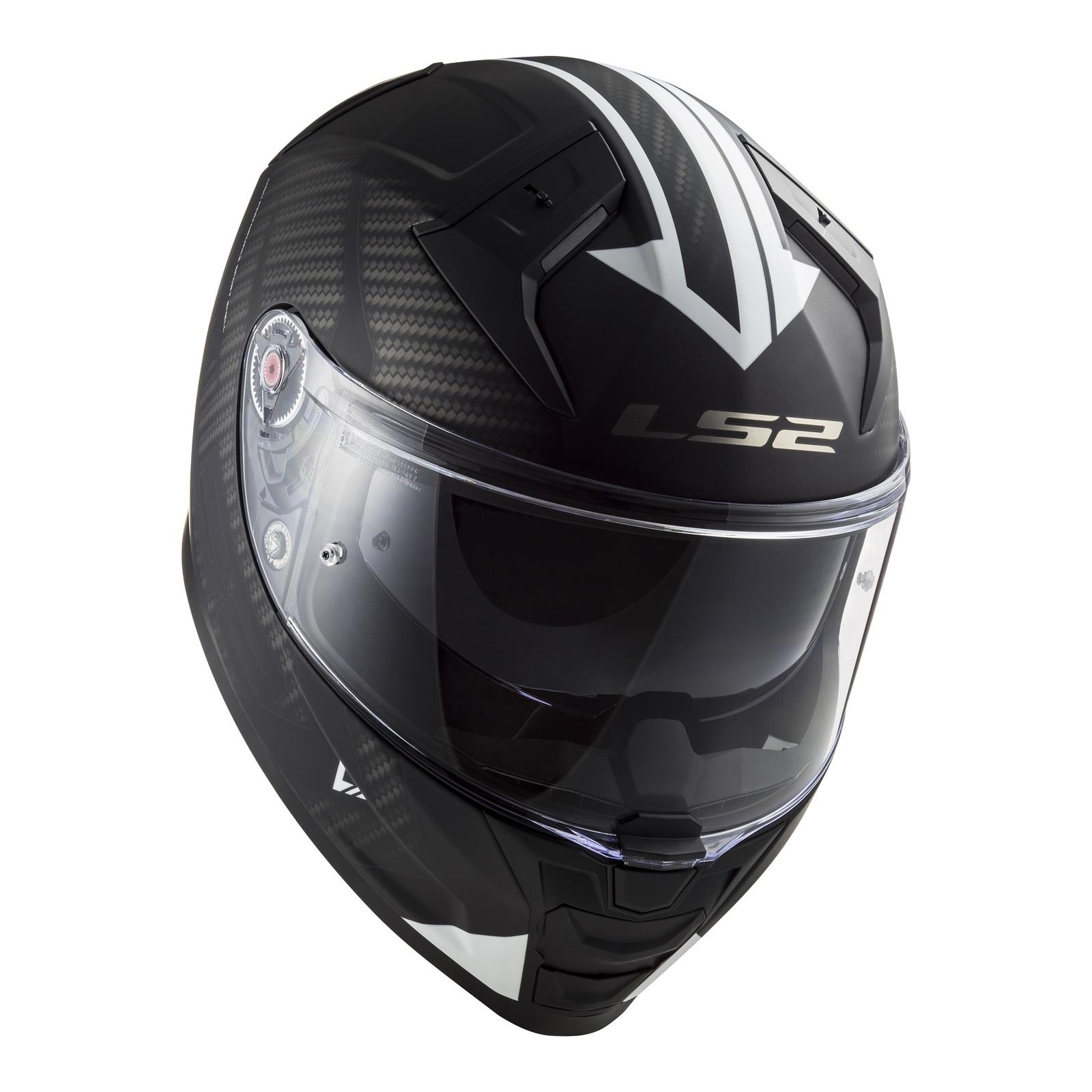 LS2 FF811 Vector II Splitter Road Helmet Matte Black / White - Image 3