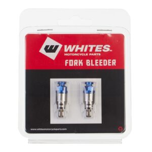WHITES FORK BLEEDER VALVES - PAIR M5 x 0.8 BLU - Image 2