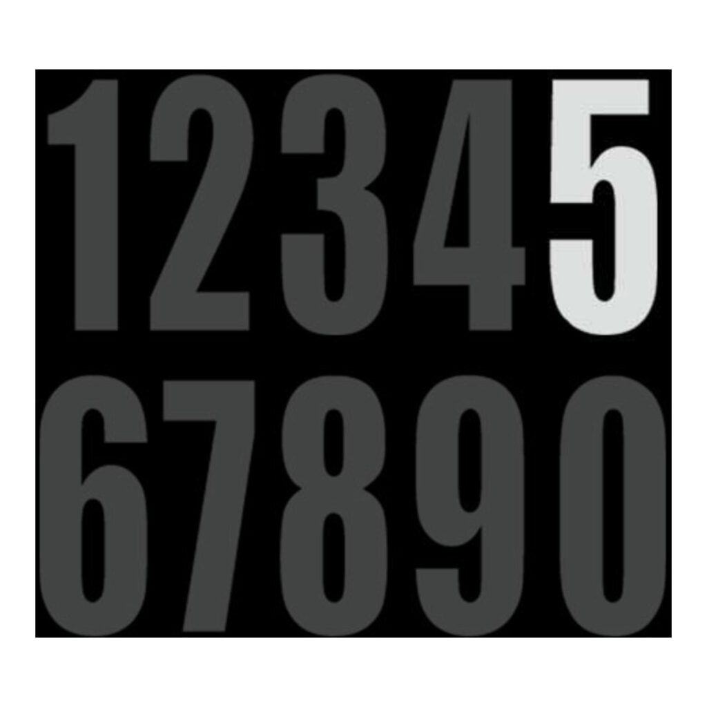 DRC Motion Standard Number MX3 White "5