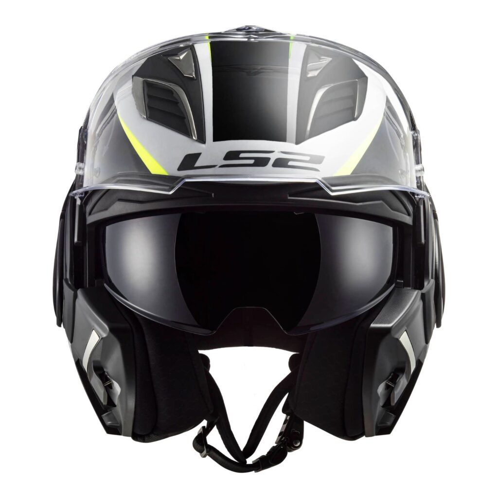 LS2 FF900 Valiant 2 Codex Flip Front Helmet White/Black